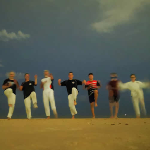Entrenamiento en la playa